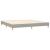 Pat box spring cu saltea, gri deschis, 200x200 cm, textil GartenMobel Dekor