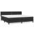 Pat box spring cu saltea, negru, 200x200 cm, piele ecologică GartenMobel Dekor