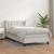 Pat box spring cu saltea, alb, 90x200 cm, piele ecologică GartenMobel Dekor