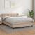 Pat box spring cu saltea, cappuccino, 140x200cm piele ecologică GartenMobel Dekor