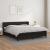 Pat box spring cu saltea, negru, 180x200 cm, piele ecologică GartenMobel Dekor