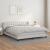 Pat box spring cu saltea, alb, 180x200 cm, piele ecologică GartenMobel Dekor
