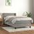Pat box spring cu saltea, gri deschis, 90x200 cm, catifea GartenMobel Dekor