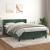 Pat box spring cu saltea, verde închis, 140x190 cm, catifea GartenMobel Dekor