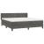 Pat box spring cu saltea, gri închis, 160x200 cm, catifea GartenMobel Dekor