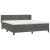 Pat box spring cu saltea, gri închis, 180x200 cm, catifea GartenMobel Dekor