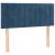 Pat box spring cu saltea, albastru închis, 90x190 cm, catifea GartenMobel Dekor