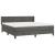 Pat box spring cu saltea, gri închis, 180x200 cm, catifea GartenMobel Dekor
