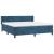 Pat box spring cu saltea, albastru închis, 180x200 cm, catifea GartenMobel Dekor
