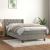 Pat continental cu saltea, gri deschis, 80x200 cm, catifea GartenMobel Dekor