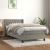 Pat box spring cu saltea, gri deschis, 90x190 cm, catifea GartenMobel Dekor