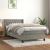 Pat box spring cu saltea, gri deschis, 90x200 cm, catifea GartenMobel Dekor