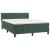 Pat box spring cu saltea, verde închis, 140x200 cm, catifea GartenMobel Dekor