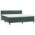 Pat box spring cu saltea, verde închis, 160x200 cm, catifea GartenMobel Dekor
