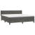 Pat box spring cu saltea, gri închis, 180x200 cm, catifea GartenMobel Dekor