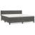 Pat box spring cu saltea, gri închis, 180x200 cm, catifea GartenMobel Dekor