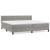 Pat box spring cu saltea, gri deschis, 200x200 cm, catifea GartenMobel Dekor