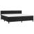 Pat box spring cu saltea, negru, 200x200 cm, catifea GartenMobel Dekor