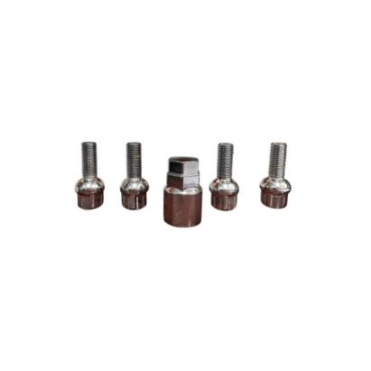 Set 4 prezoane antifurt M12x1.5  con rotund si cheie Automotive TrustedCars