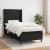 Pat box spring cu saltea, negru, 80x200 cm, textil GartenMobel Dekor