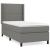 Pat box spring cu saltea, gri închis, 90x200 cm, textil GartenMobel Dekor