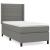 Pat box spring cu saltea, gri închis, 80x200 cm, textil GartenMobel Dekor