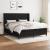 Pat box spring cu saltea, negru, 180x200 cm, catifea GartenMobel Dekor