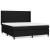 Pat box spring cu saltea, negru, 160x200 cm, textil GartenMobel Dekor