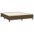 Pat box spring cu saltea, maro închis, 160x200 cm, textil GartenMobel Dekor