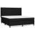 Pat box spring cu saltea, negru, 180x200 cm, catifea GartenMobel Dekor