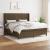 Pat continental cu saltea maro închis 180x200cm material textil GartenMobel Dekor