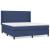 Pat box spring cu saltea, albastru, 180x200 cm, material textil GartenMobel Dekor