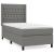 Pat box spring cu saltea, gri închis, 90x200 cm, textil GartenMobel Dekor