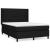 Pat box spring cu saltea, negru, 140x190 cm, textil GartenMobel Dekor