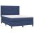 Pat box spring cu saltea, albastru, 140x200 cm, textil GartenMobel Dekor