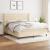 Pat continental cu saltea, crem, 180x200 cm, textil GartenMobel Dekor