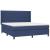 Pat box spring cu saltea, albastru, 180x200 cm, material textil GartenMobel Dekor