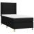 Pat box spring cu saltea, negru, 90x200 cm, textil GartenMobel Dekor