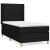 Pat box spring cu saltea, negru, 90x200 cm, textil GartenMobel Dekor