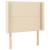 Pat box spring cu saltea, crem, 90x200 cm, textil GartenMobel Dekor