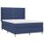 Pat box spring cu saltea, albastru, 140x200 cm, textil GartenMobel Dekor
