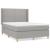 Pat continental, gri deschis, 140x200 cm, material textil GartenMobel Dekor