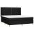 Pat box spring cu saltea, negru, 160x200 cm, textil GartenMobel Dekor