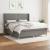 Pat box spring cu saltea, gri închis, 180x200 cm, textil GartenMobel Dekor