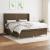 Pat continental cu saltea maro închis 180x200cm material textil GartenMobel Dekor