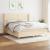 Pat continental cu saltea, crem, 180x200 cm, textil GartenMobel Dekor