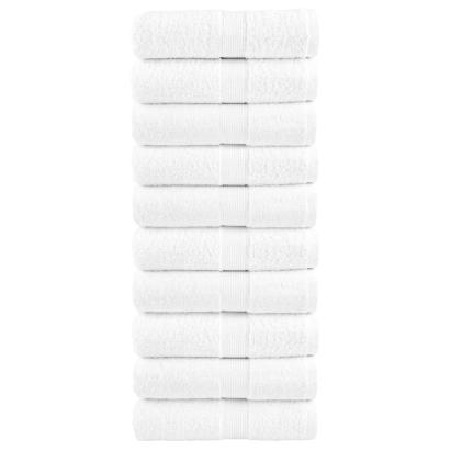 Prosoape oaspeți premium SOLUND 10 buc. alb 30x50cm 600gsm GartenMobel Dekor