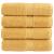 Prosoape oaspeți premium SOLUND, 4 buc. auriu 30x50cm 600gsm GartenMobel Dekor