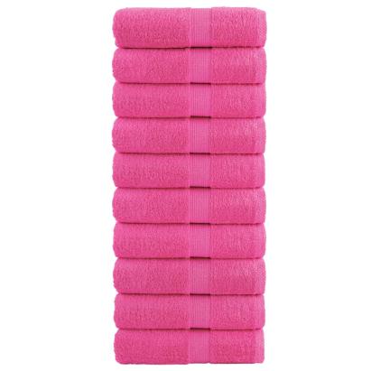 Prosoape oaspeți premium SOLUND 10 buc. roz 30x50 cm 600 gsm GartenMobel Dekor