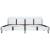 Cadru de pat cu LED, alb, 180 x 200 cm, piele artificială GartenMobel Dekor